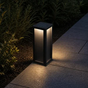 XGYSGL-TRLN-E0.3 rectangular solar path light in a verified outdoor application