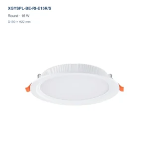 XGYSPL-BE-RI-E15R/S round recessed backlit LED small panel, 15 W, D190 × H22 mm