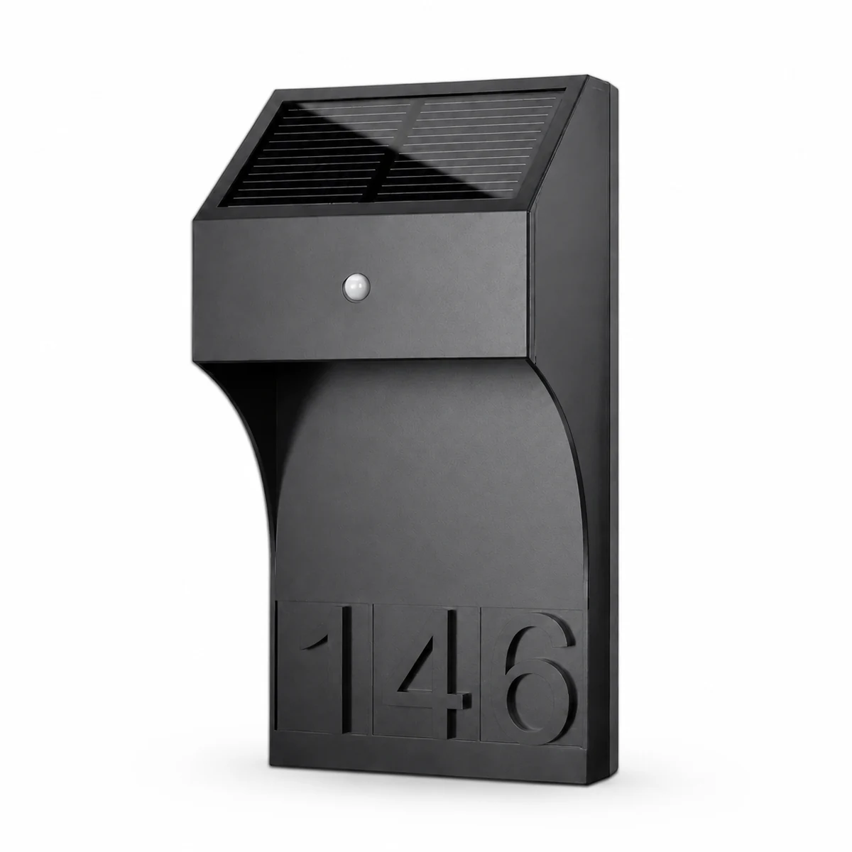 XGYSWL-HNBP-E0.3 house-number solar wall light on white background