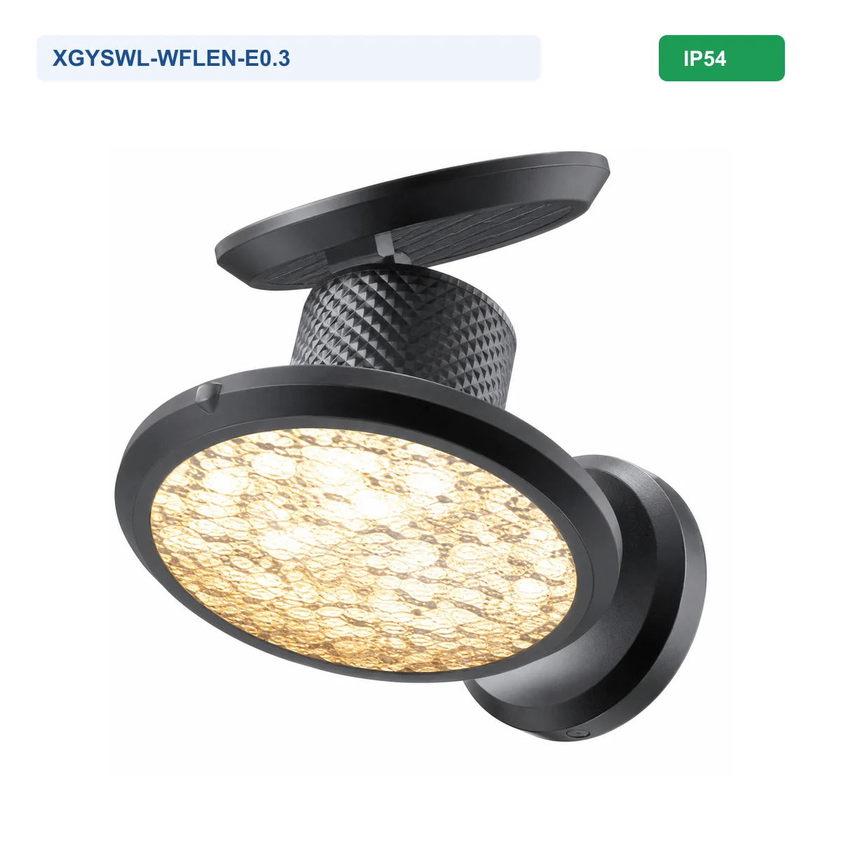 XGYSWL-WFLEN-E0.3 IP54 solar wall light product image