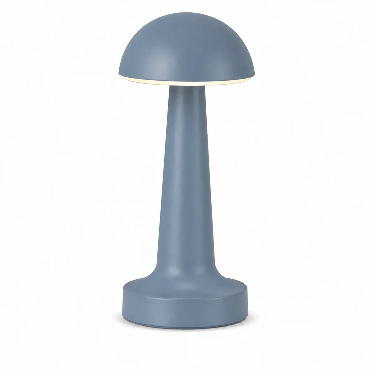 Blue Gray slim dome table lamp