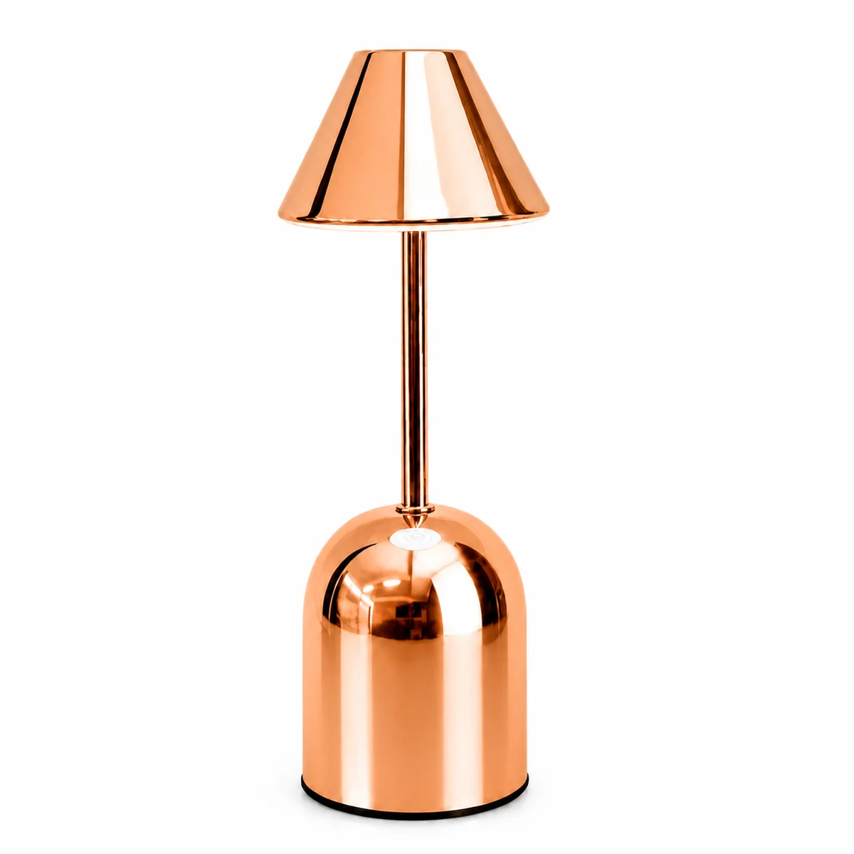 copper metallic dome cordless LED table lamp