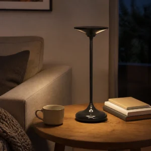 XGYTL-SGS-PB-E1 cordless table lamp beside a sofa