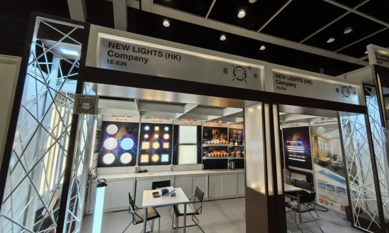 New Lights booth at the Hong Kong International Lighting Fair Spring Edition 2024