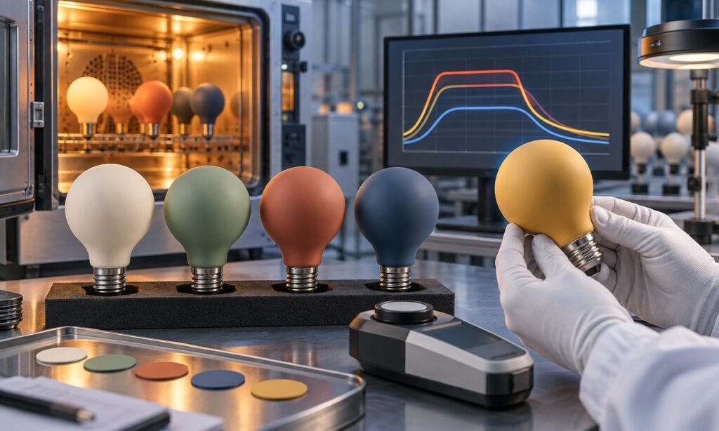 How to Qualify a Painted Bulb Coating for Long-Term Heat
