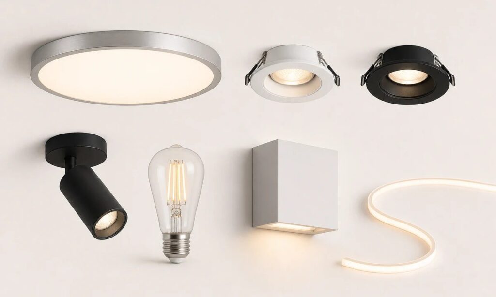 Commercial lighting project interior