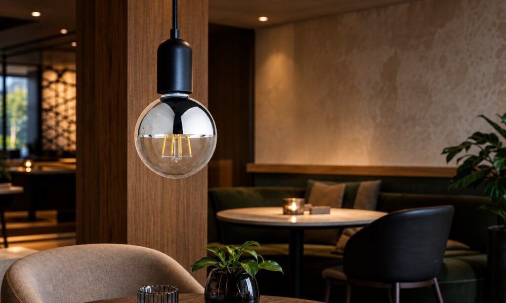 How Crown Reflectors Change LED Filament Bulb Light Distribution