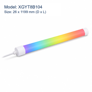 XGYT8B104 DMX RGB LED tube, size 26 x 1199 mm