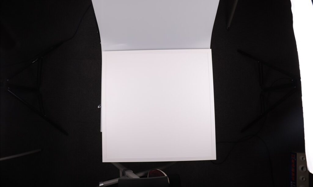 Edge-lit LED panel material layers and optical stack