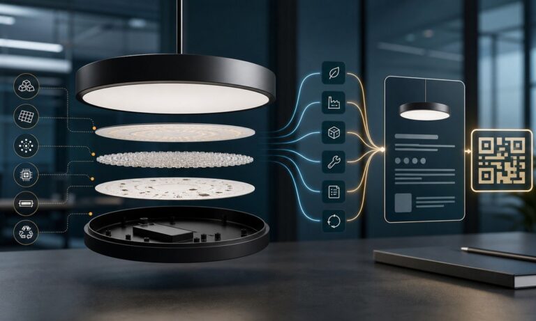 Lighting product data and Digital Product Passport concept