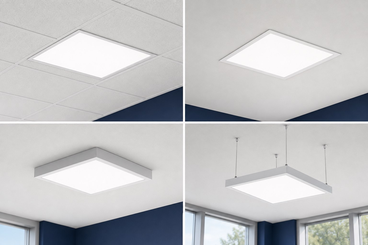 Four common LED panel mounting methods