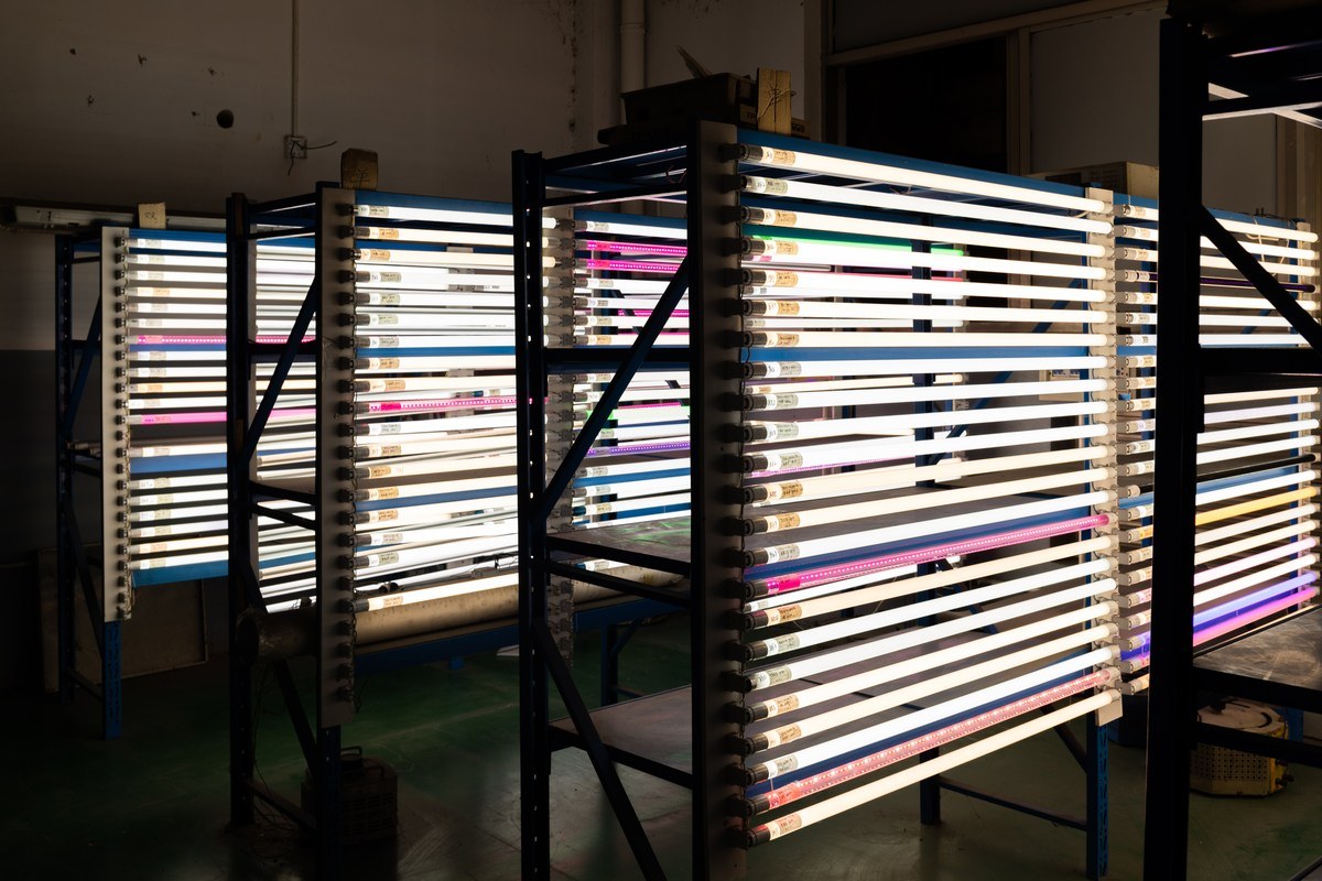 LED products operating in the New Lights aging and light depreciation test area
