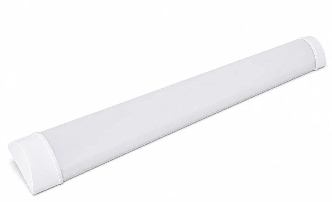 New Lights 1200 mm surface-mounted linear fixture with continuous diffuser and end caps