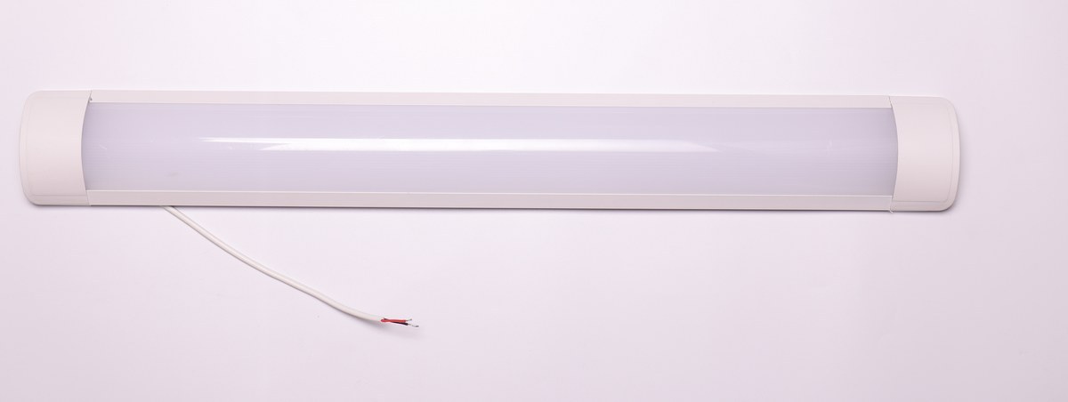 New Lights sealed linear luminaire viewed from the room-facing side