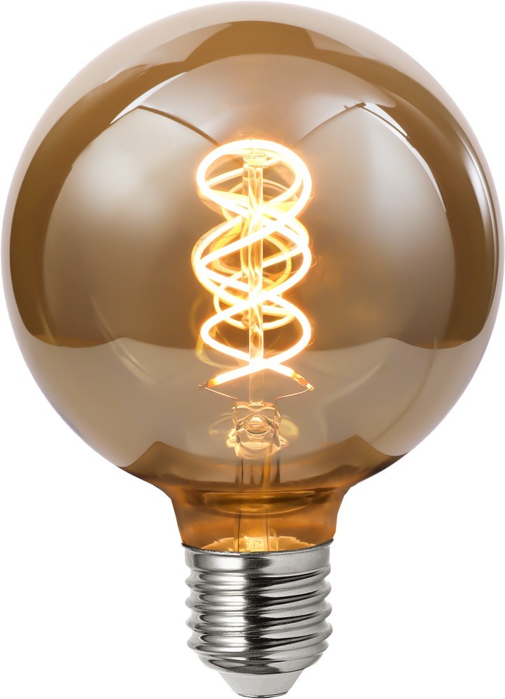 New Lights G95 smoked-glass LED filament bulb with visible decorative filament