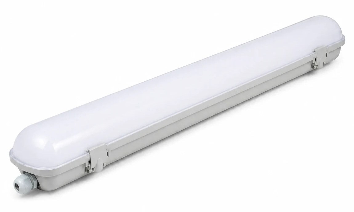 New Lights integrated SMD LED tri-proof fixture with cover clips and cable entry