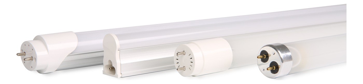 New Lights LED tube and integrated linear product family on a white background
