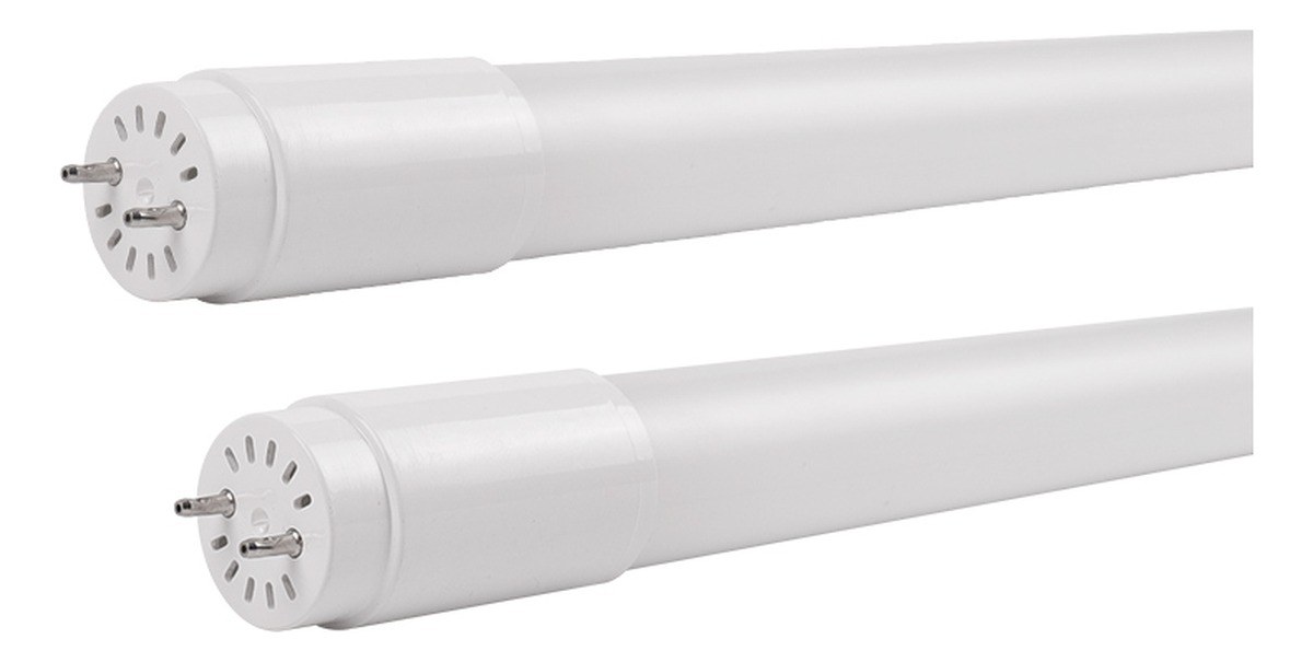 Two New Lights T8 LED tubes photographed on a white background