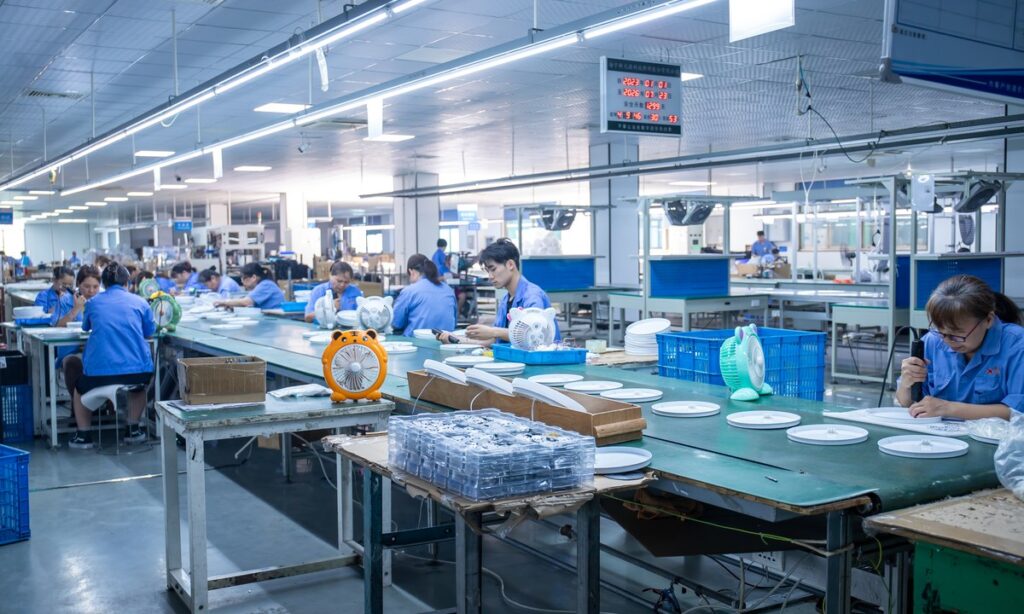New Lights factory production area