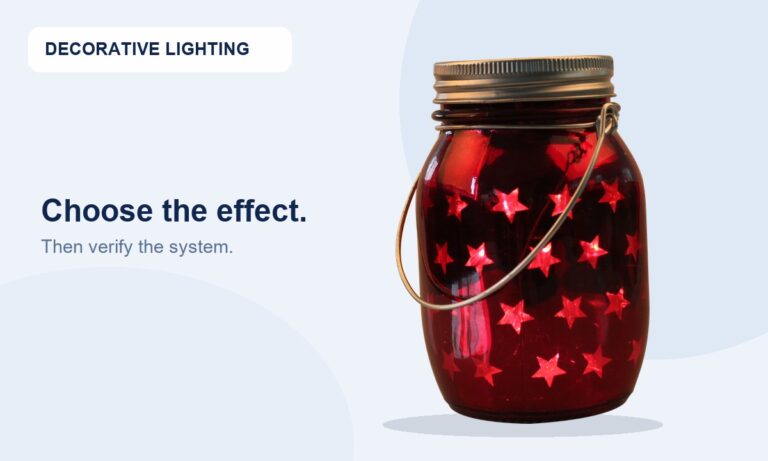 New Lights red jar decorative light with illuminated star points