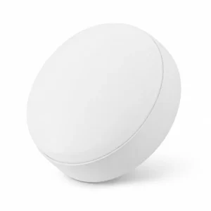 Round IP44/IP54 LED bulkhead light with a smooth white PP housing