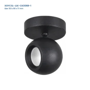 XGYCSL-JLK-CK006R-1 spotlight housing with Model and Size labels