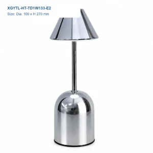 XGYTL-HT-TD1W133-E2 metallic dome cordless LED table lamp, Dia. 100 × H 270 mm