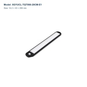 XGYUCL-TQT088-20CM-E1 rechargeable magnetic sensor light bar, 14.2 × 40 × 206 mm