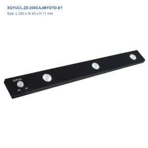 XGYUCL-Z0-200CAJMYGYD-E1 black three-lens rechargeable sensor cabinet light, 200 × 40 × 11 mm